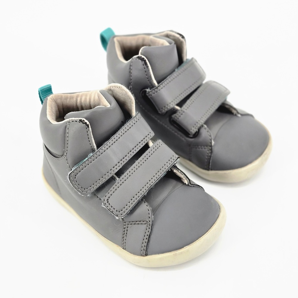 Ten Little Everyday High Top Charcoal Grey Kids Sneakers Shoes Size 8 Toddler